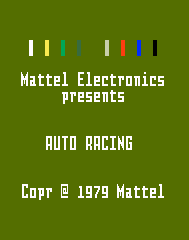 Auto Racing Title Screen